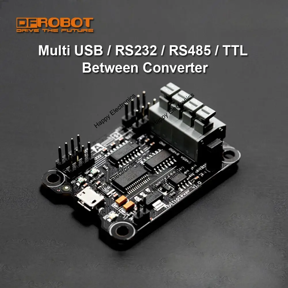 

DFRobot 100% Original Multi USB/RS232/RS485/TTL interfaces between Converter Supply 3.3V to 5V with Power LED