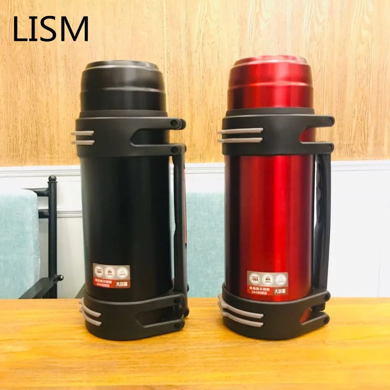 LISM 304 из нержавеющей стали большая емкость термос для улицы бытовой портативный