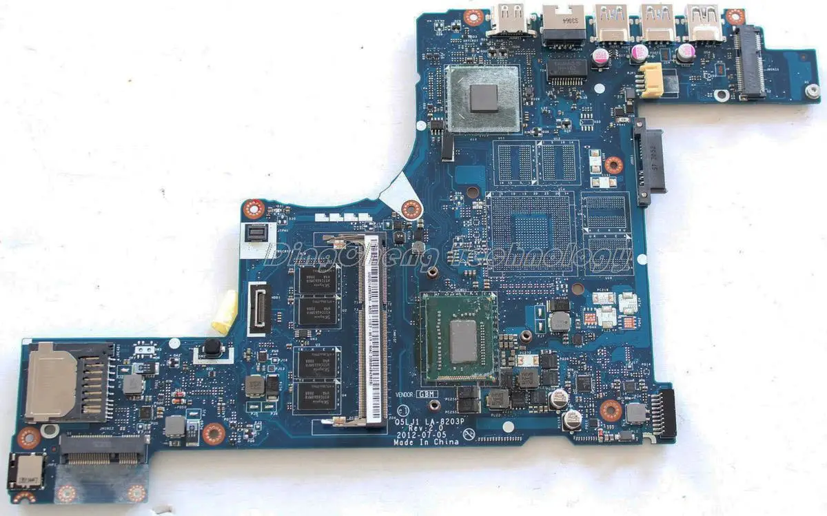 HOLYTIME laptop Motherboard For font b Acer b font M5 581T NBRZC11001 Q5LJ1 LA 8203P i5