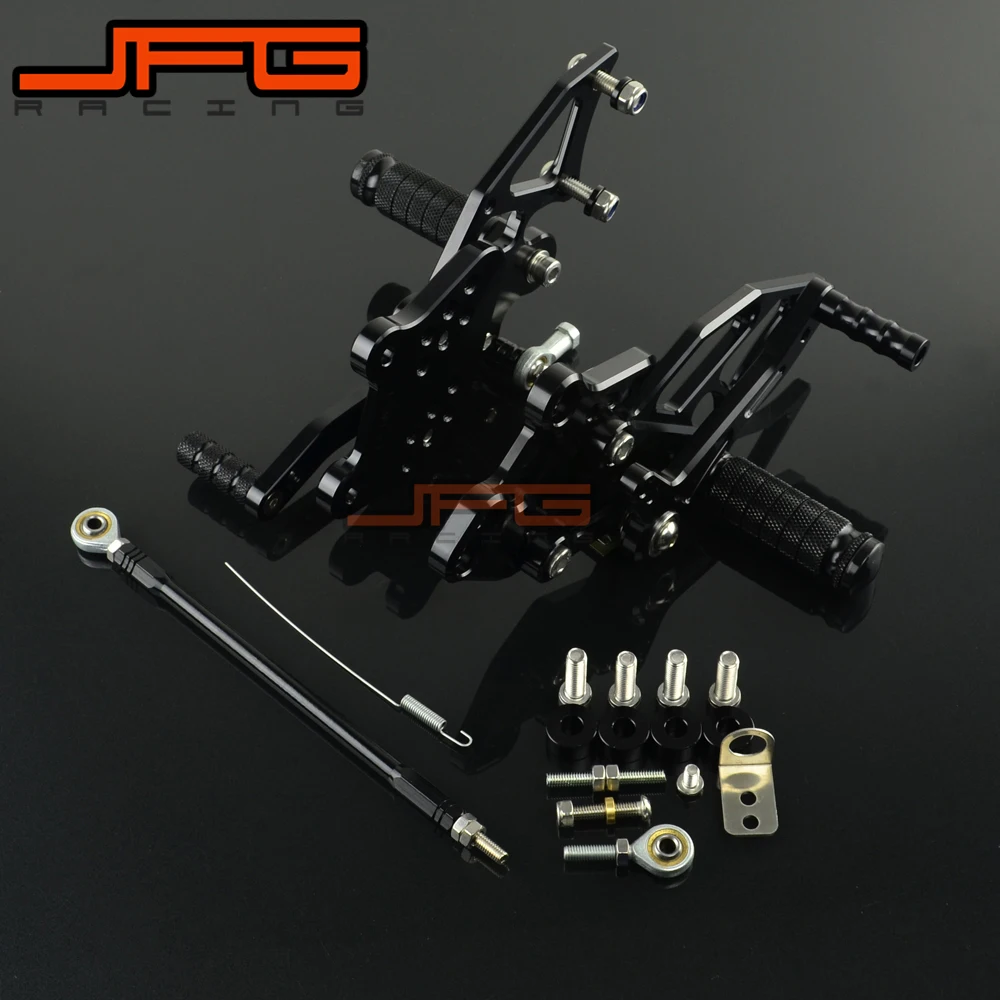 

Motorcycle CNC Adjustable Foot Pegs Pedals Rest Rearset Footpegs For KAWASAKI NINJA300 NINJA 300 2013-2016 2013 2014 2015 2016