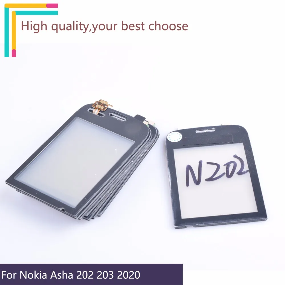 Сенсорный экран 2 4 дюйма для Nokia 2020 Asha 202 203 дигитайзер сенсорного экрана передняя