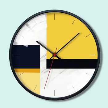 

wall clocks home decor 12 inch 2019 new arrival Nordic Creative Household Metal Clocks Living Room Home wall Clock WZH613