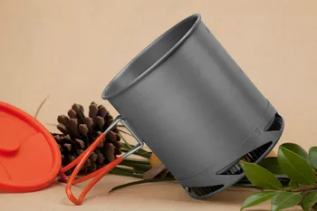 

Fire Maple Outdoor Camping Picnic Pot Portable Heat Collecting Exchanger Pot Anodized Aluminum Cookware Cup FMC-XK6 1L 190g