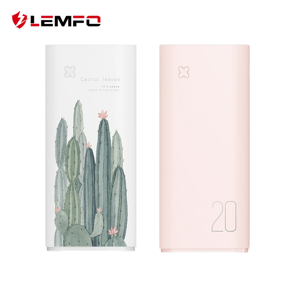 

LEMFO T28 Illustration Power Bank 20000mAh External Battery Portable Charging Dual USB Ports 20000 mAh Powerbank For Men Women