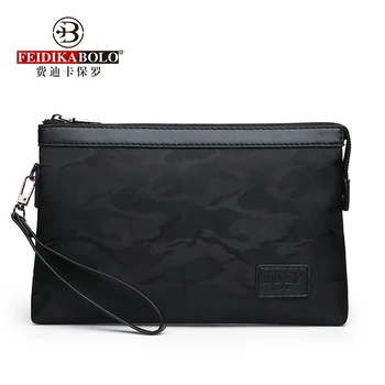 

FEIDIKABOLO Camouflage Oxford Cloth Clutch Bag Male Long Fashion Business Phone Bag Casual Personality Mobile Phone Card Package