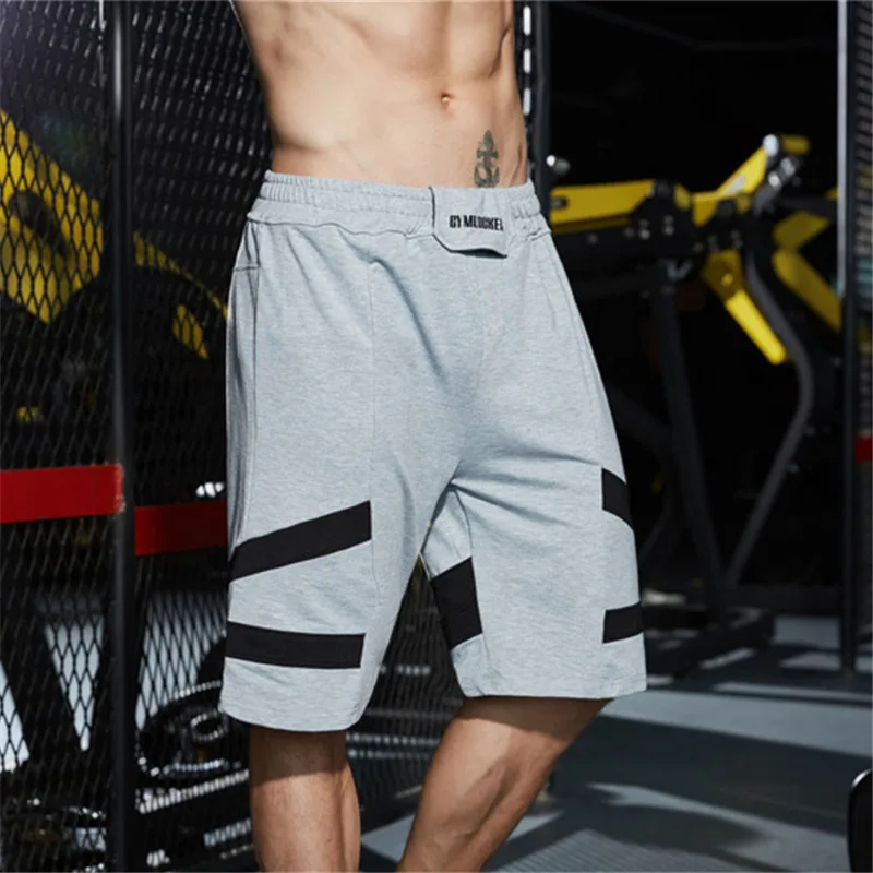 

2018 Men's Fitness workout Clothing Casual Shorts Fashion Shorts Cotton Mens Shorts Fitness Summer Sweatpants Men Shorts M-XXL