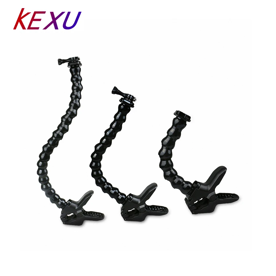 Kexu Adjustable Gooseneck Neck Holder For Gopro Hero 5 4 Accessories Flex Clamp Mount Go Pro 4 3Xiaomi Yi 4K Sjcam M20 huismerk kopen in de aanbieding