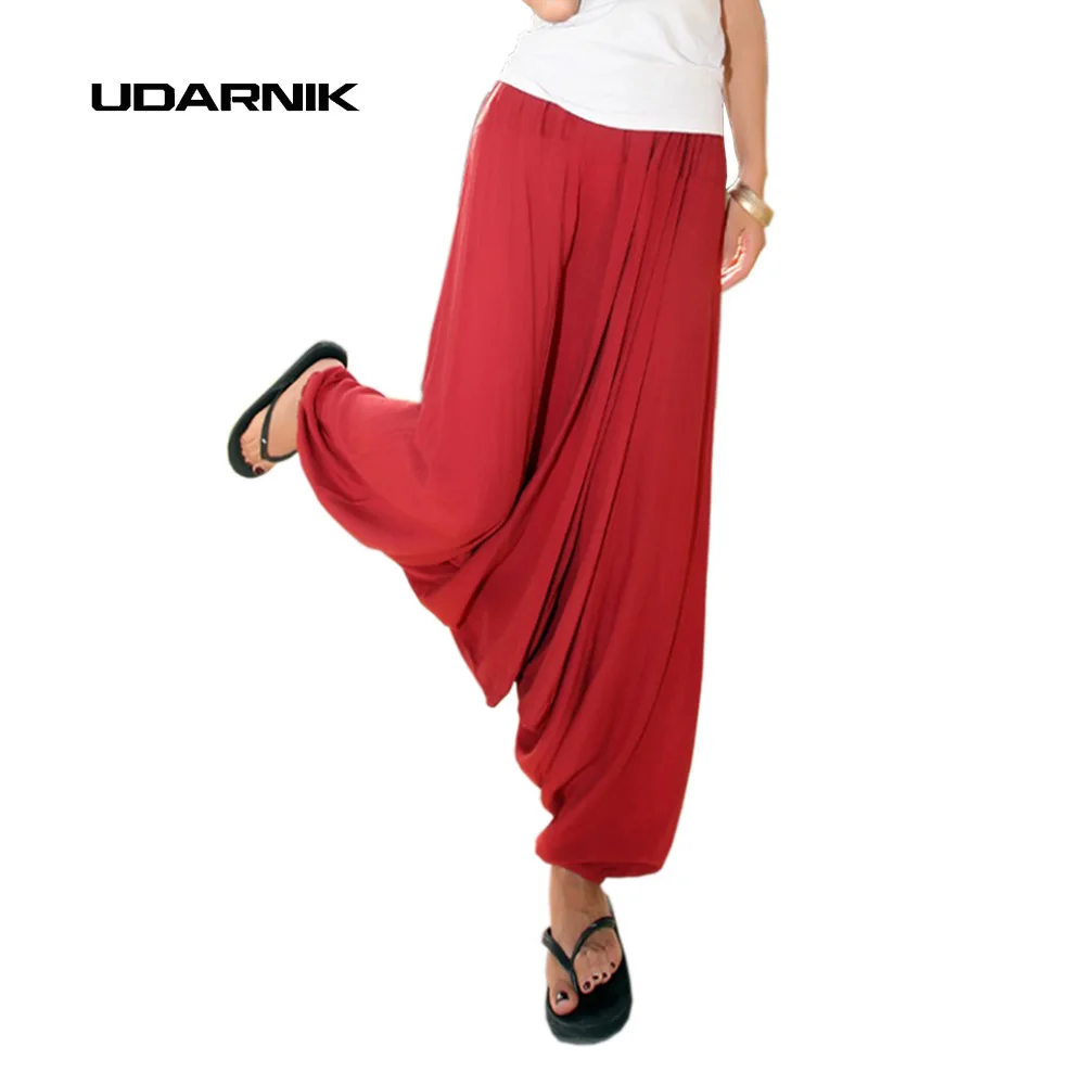 Women Drop Crotch Trousers Pants Harem Baggy Boho Hippy Gypsy Aladdin
