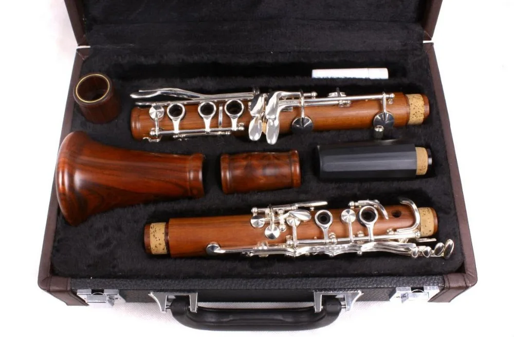 

New Professional CLARINET Rosewood Wood Body Nickel Plated Key Bb Key 17 key #8 clarinet