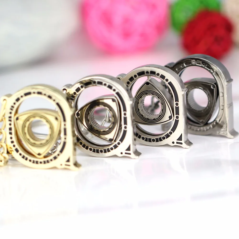 

Creative Car Keychain Cool Rotatable Engine Rotor Keychain Key Chain Key Ring Boyfriend Men's Gift Car Jewelry Accessories