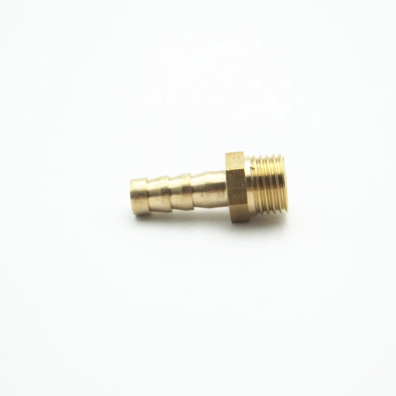 10mm Hose Barb x M8*1mm Male Metric Thread Brass Barbed Fitting Coupler