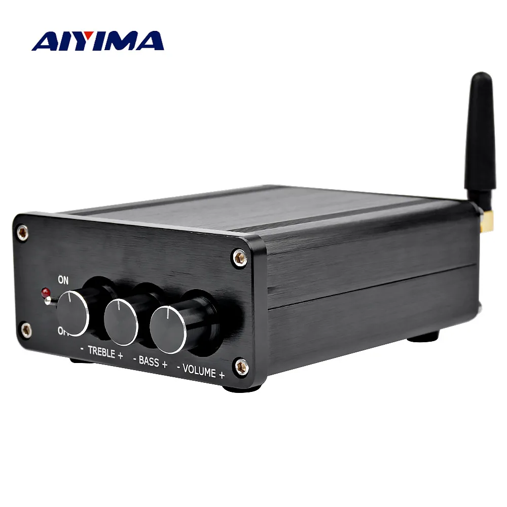 Baratos AIYIMA TPA3116 Digital Amplificador de Audio Amplificador 2,0 HIFI Bluetooth 4,2 estéreo clase D de alta potencia Amp 100W * 2 de cine en casa