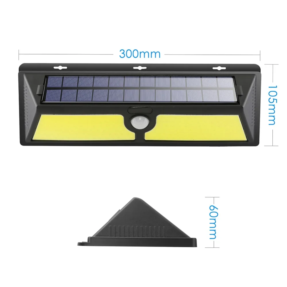 180 светодиодный COB водонепроницаемый PIR датчик движения настенный светильник Открытый солнечный светильник светодиодный светильник для дома и сада уличный светильник s светодиодный светильник