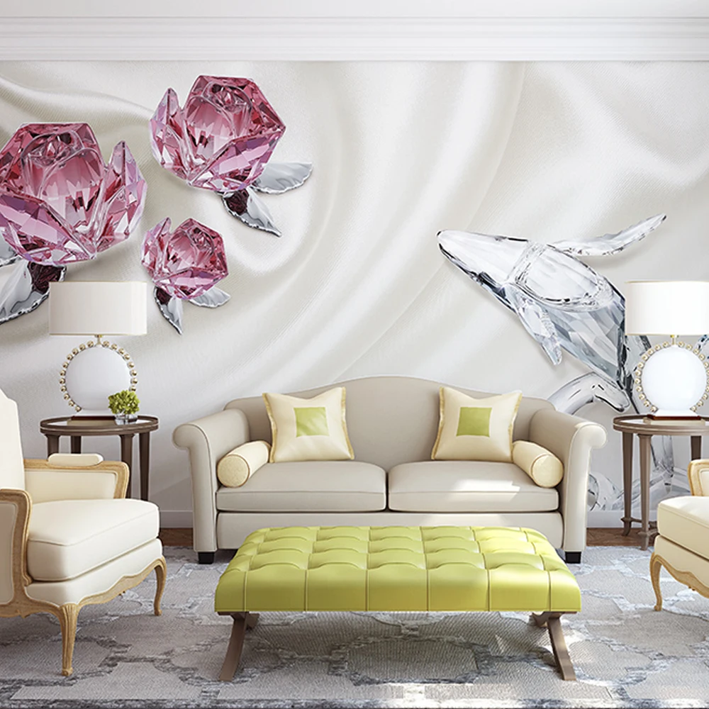 Custom any size 3D wall mural wallpaper for living room,Beautiful