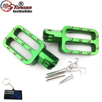 

STONEDER Green Footpegs Foot Rest Pegs For Chinese Pit Dirt Bike Thumpstar XR50 CRF50 SSR TTR SDG 50cc-160cc Motorcycle