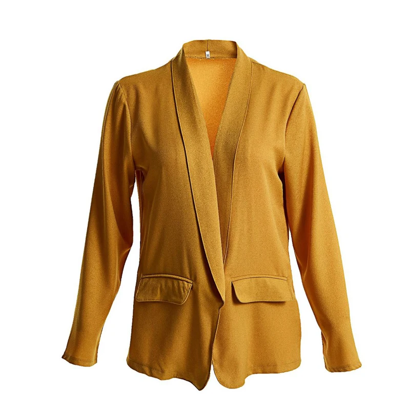 Susi&Rita 5XL Casual Blazer Jacket Women 2018 Long Sleeve Autumn Jackets Plus Size Winter Loose Coat Elegant Ladies Blazer Mujer