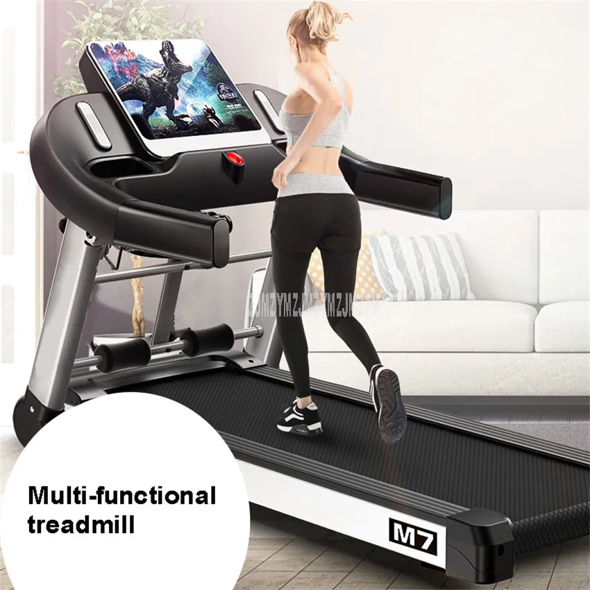  M7 10.1 inch Large Screen Household Electric Foldable Mini Treadmill With Belt Multifunctional Sit-