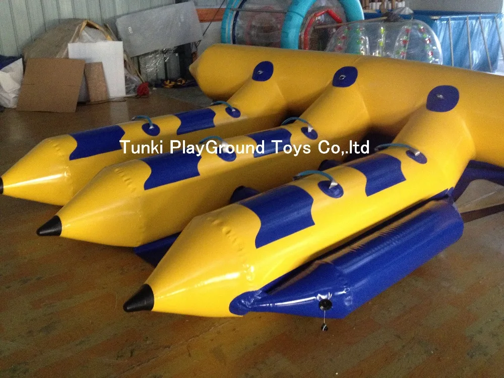 Герметичный синий и желтый 09 мм ПВХ 6 Seaters надувные Flyfish