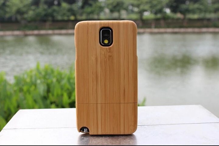Fashion Carved Design Genuine Real Natural Bamboo Wooden Wood Case Cover O83 For Samsung Note 3 III N9000 free shipping |