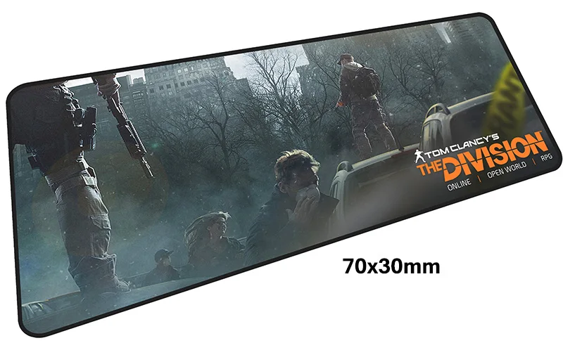 Size 700x300X2MM Коврик для мыши Tom clancy The Division gamer 700x300 мм коврик для мыши notbook большой игровой коврик для мыши крутая Подушка стол для компьютера padmouse - Цвет: Size 700x300X2MM
