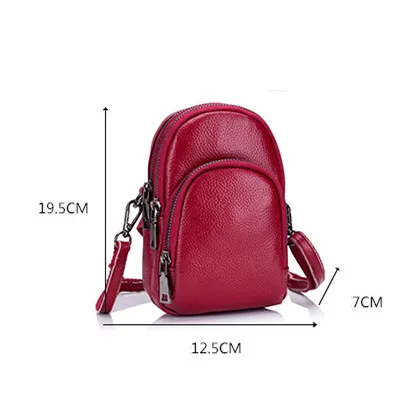 ICEV Новое поступление три молнии Натуральная кожа Сумка crossbody сумки для женщин сумки высокого качества теплые дамы телефон Сумки
