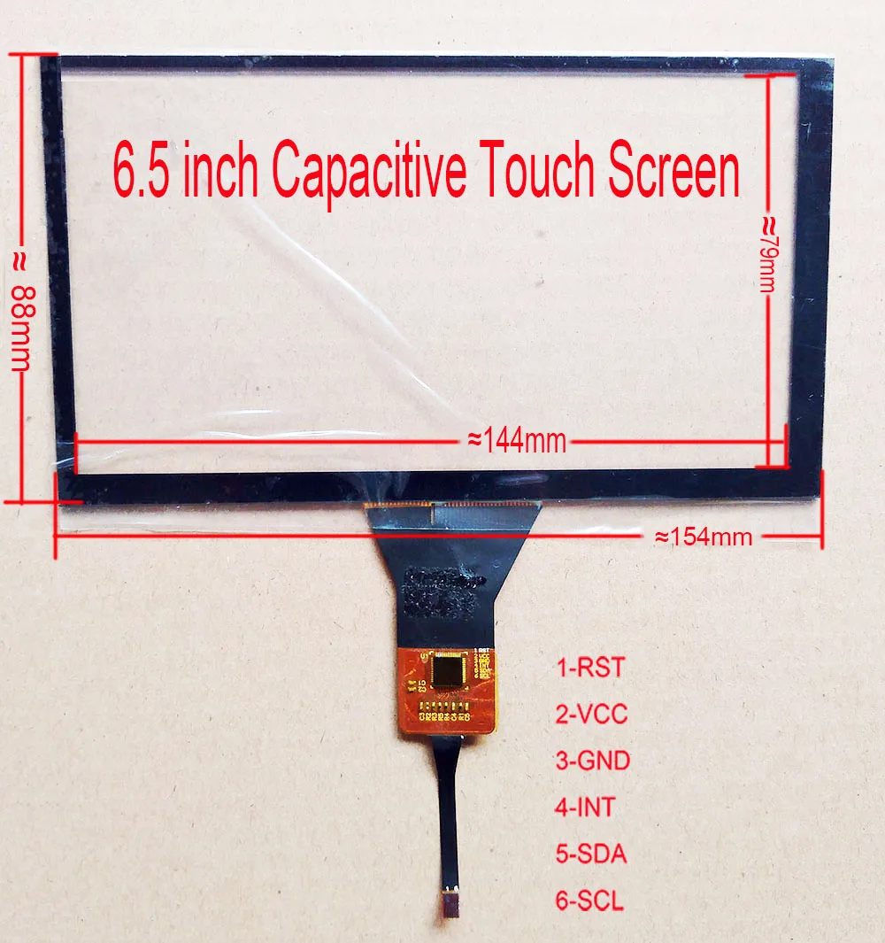 6,2/6,5 дюйма FPC M GT911 Сенсорный экран для DIY монитор 154*88 мм USB контроллер доска Поддержка WIN8 10 Android Linux 5 пальцев touch