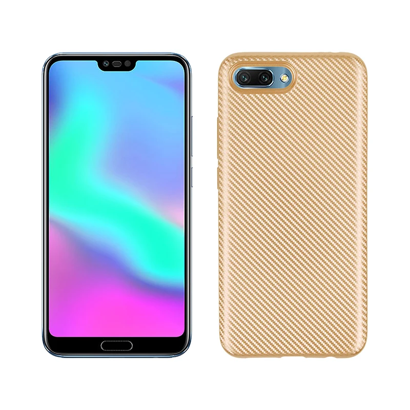 carbon fiber silicone case huawei honor 10 (3)