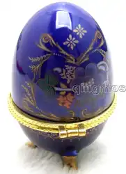 Распродажа один большой 50*70 мм синий яйцо многофункциональное фарфор подарок ювелирных изделий фарфора Коробки-box17 оптовая/ розничная