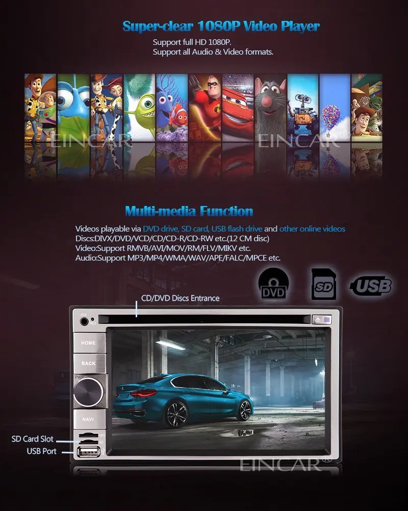 Top Android 5.1 Double 2 Din Car Stereo Radio Touch Screen Navigation GPS Unit Bluetooth Vehicle DVD Player WiFi Mirror Link+Camera 4 Top Android 5.1 Double 2 Din Car Stereo Radio Touch Screen Navigation GPS Unit Bluetooth Vehicle DVD Player WiFi Mirror Link+Camera 4