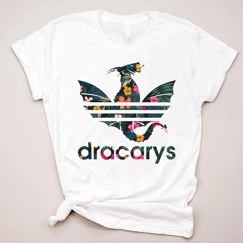 Dracarys футболка мать драконов Игра престолов Khaleesi рубашка 4XL 5XL Дракон трендовая женская футболка GOT Fans Mon подарок футболка - Цвет: 1