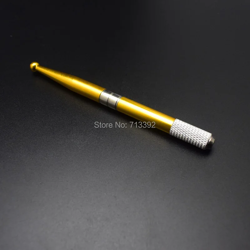10 шт. профессиональная ручка для макияжа из нержавеющей стали с лезвием