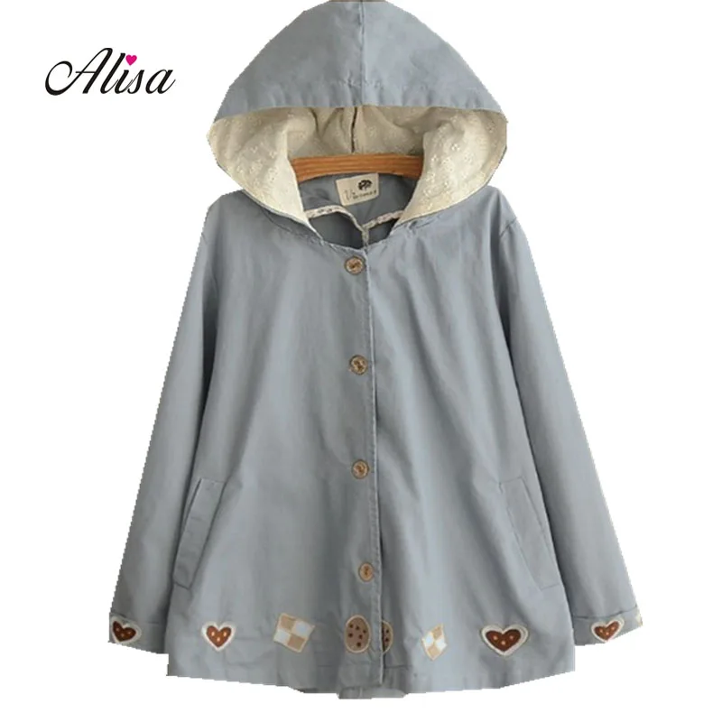 2018 Spirng Autumn Short Jacket Women Basic Coats Casual Thin Slim Outerwear Ladies Harajuku Girls Hooded Cute Embroidery Jacket