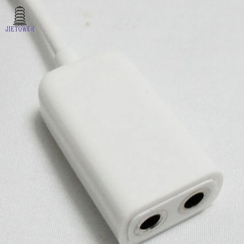500pcs lot 1to2 3 5mm Earphone Headphone Male 1 to 2 Dual Female Y Splitter Stereo Audio Cable Adapter Jack for iPod iPhone iPad
