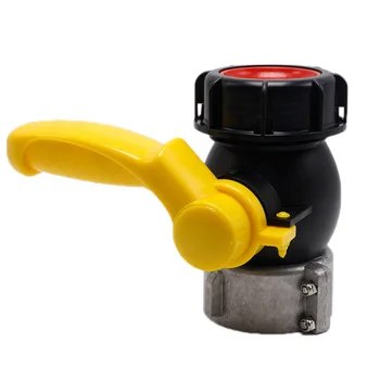 

DN40 IBC container barrel (tons of barrels) ball valve , Water Tank , 62mm Screwable Square / Coarse Thread