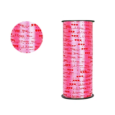 Красочные воздушные шары ленты DIY аксессуары с днем рождения Свадебные украшения Baby Shower вечерние сувениры Свадьба поставляет боду - Цвет: I love you   pink