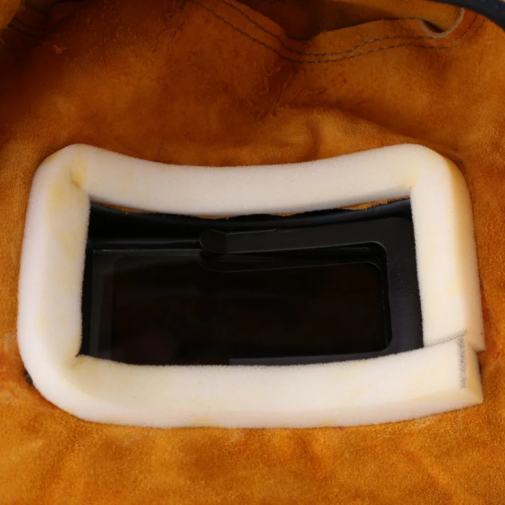 WALFRONT термостойкий сварочный шлем из коровьей кожи дышащая пайка защитная маска с линзой установка фильтра дышащий капюшон