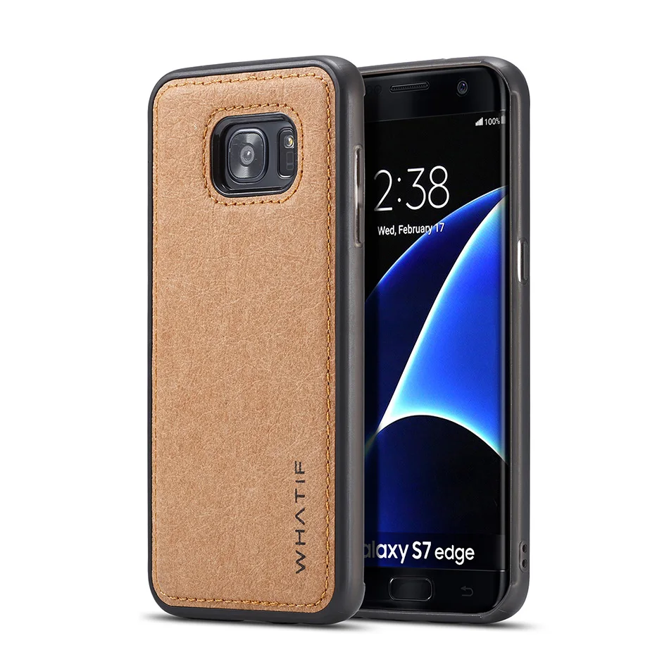 Уникальный тонкий защитный чехол для Samsung Galaxy S7/S7 Edge ударопрочный из ТПУ с