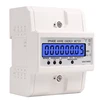 Din Rail 3 Phase 4 Wire Electronic Watt Power Consumption Energy Meter Wattmeter kWh 5-80A 380V AC 50Hz LCD Backlight Display ► Photo 2/6