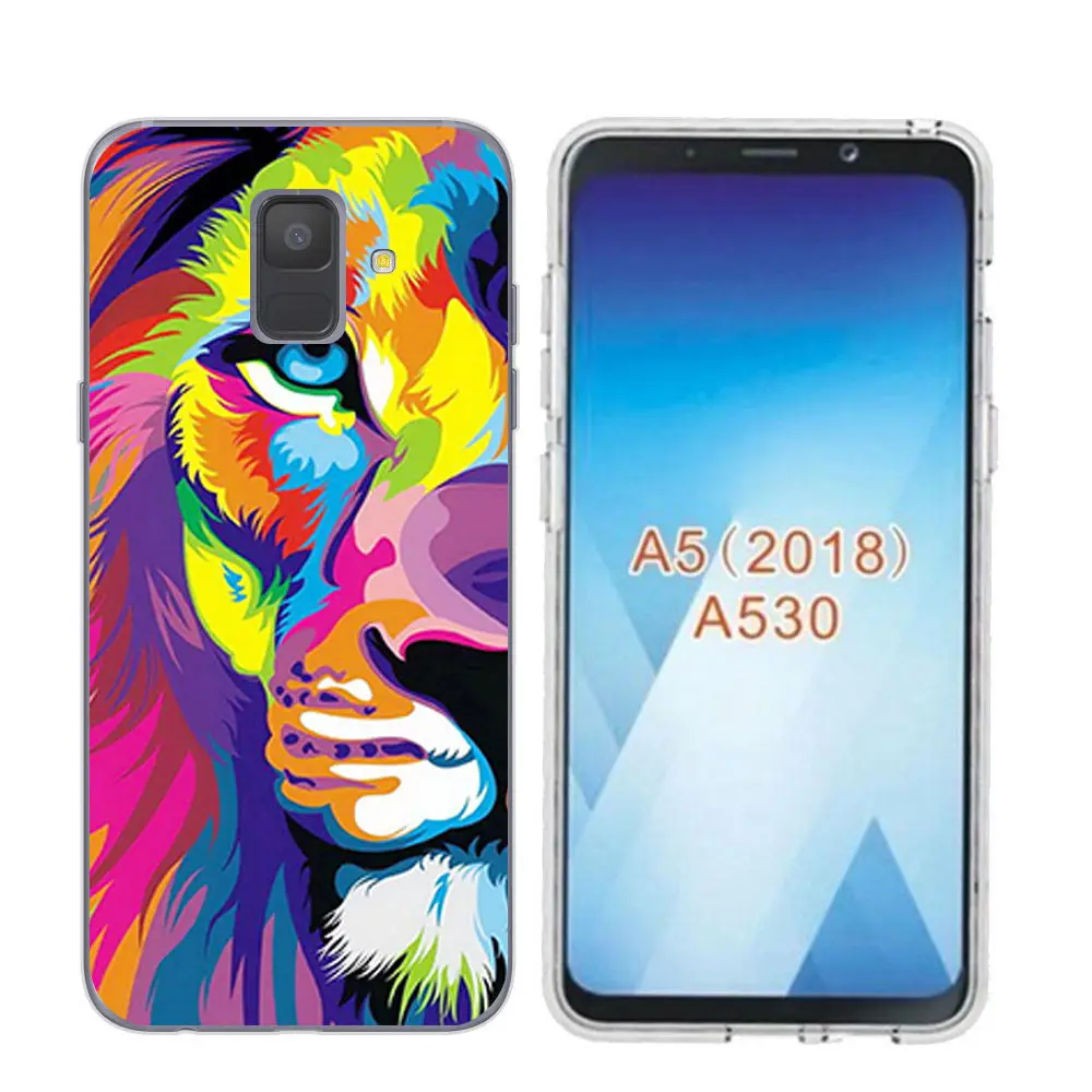 Arvin Clear Soft TPU Case FOR Samsung A5 Paniting Case FOR Samsung A3 A7 A8 Fashion Back Protective Phone Cover FOR A6 Plus 2018 (12)