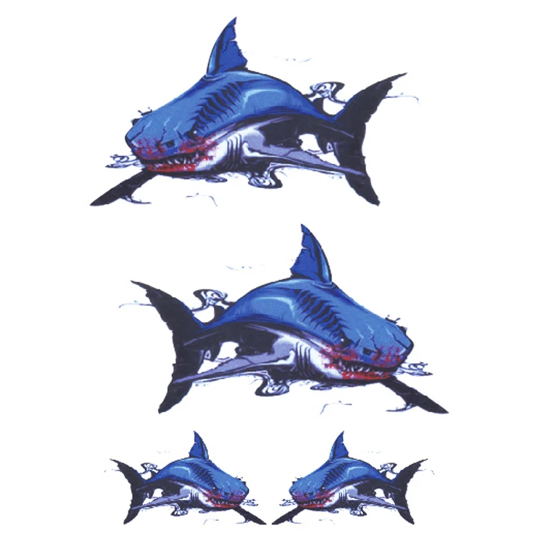 

20*28cm Angry Fish The Shark Animal Stickers Vinyl Creative Personality Car Styling Motorcycle Decoration Accessories