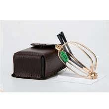 10 шт./лот ультралегкие складные очки для чтения с небольшим круглым пресбиопические очки Для мужчин Для женщин складные очки для чтения с Чехол 1,0