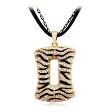 Аксессуары мода sexy леопардовым принтом женщина с длинными дизайн старинные ожерелья