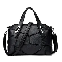 2017 Nueva Bolsa de Mujer de Marca de Lujo de Diseño de piel de Vaca Patchwork de Cuero Genuino Bolsos de Alta Calidad de La Mujer Del Mensajero de Crossbody
