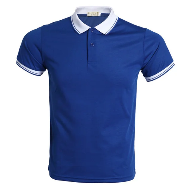 Download New Blue Polo Shirt Men Polo Homme Brand Short Sleeve Mens ...