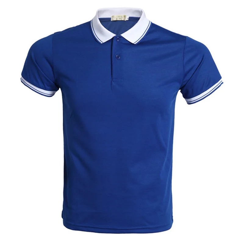 Nueva camisa Polo azul para hombre, Polo para hombre de marca de manga corta, Polos para hombre, estilo de Verano 2016, Polos transpirables ajustados Xxxl|polo xxxl|blue polopolo shirt brand men - AliExpress