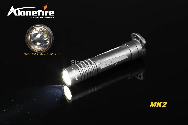 AloneFire эльфы MK1 CREE XP-G R2 светодиодный Легкий Мини светодиодный фонарик брелок-фонарик