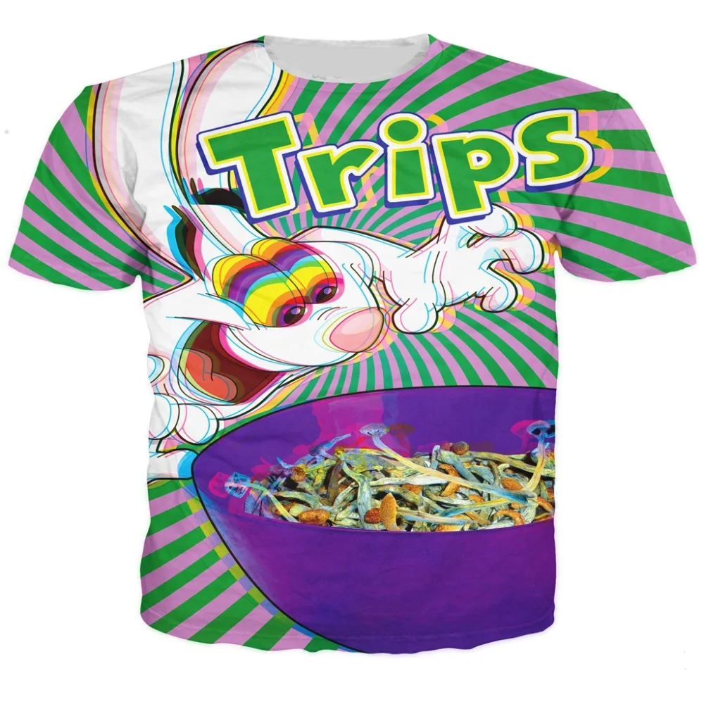 

YX GIRL Trips Aren't For Kids 3D T Shirt Space Paint Print Good Quality Hip Hop T-Shirt Quick Dry Summer Tops Party Shirt