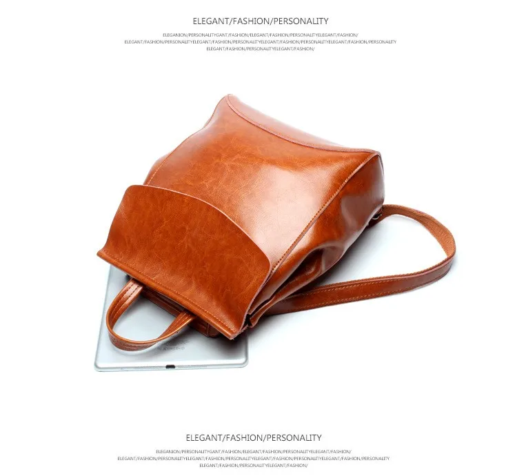 Zency женский рюкзак из натуральной кожи модный коричневый Повседневный ранец школьная сумка для ноутбука для девочки дорожная сумка