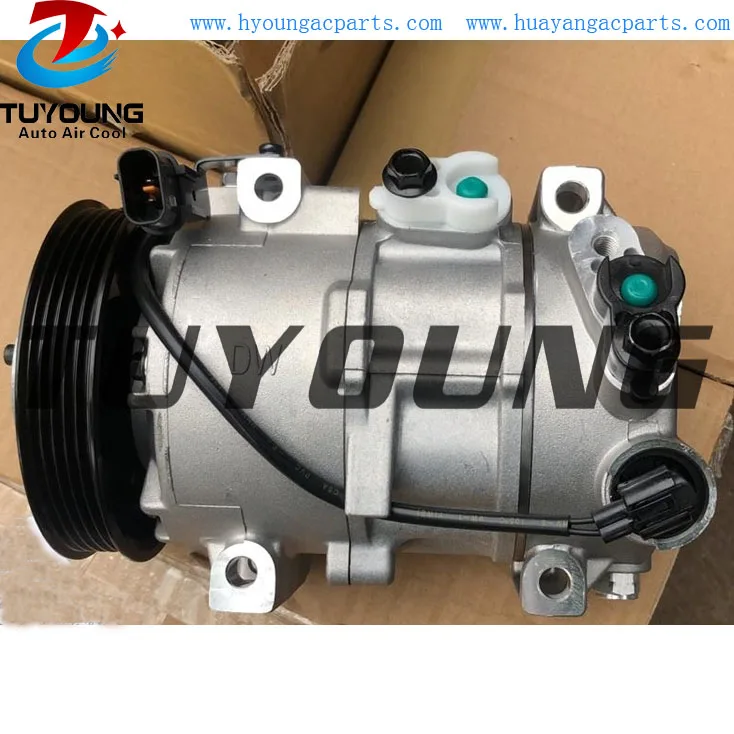 

DV12 PN# 977011R000 vehicle ac compressor for Hyundai Accent Veloster i20 97701-1R000 977011J100 977011J101 8FK351272091