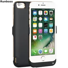 Чехол Runboss для iPhone 7 power 5500 мАч, перезаряжаемый аккумулятор, зарядное устройство, чехол с USB для iPhone 6